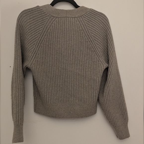 H&M Beige Rib-knit cardigan - Picture 2 of 7